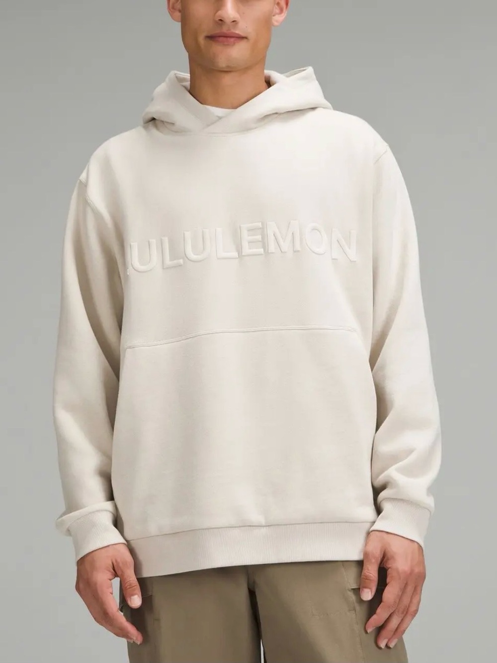 NWT lululemon Steady State Graphic Pullover Hoodie Natural Ivory, Size XS Unisex